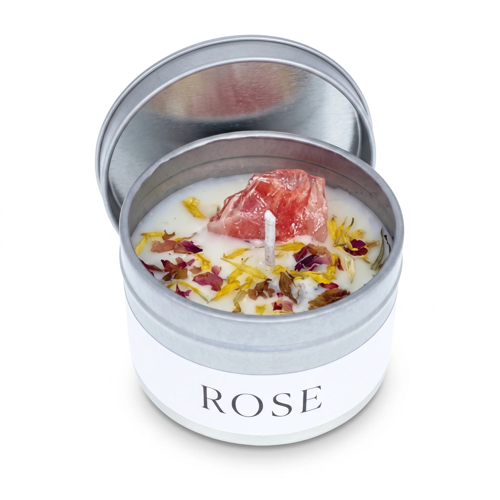 L'Argentier — Bougie boîte étain & cristal — packshot variante fond blanc · AURÆN Rituels d'Or