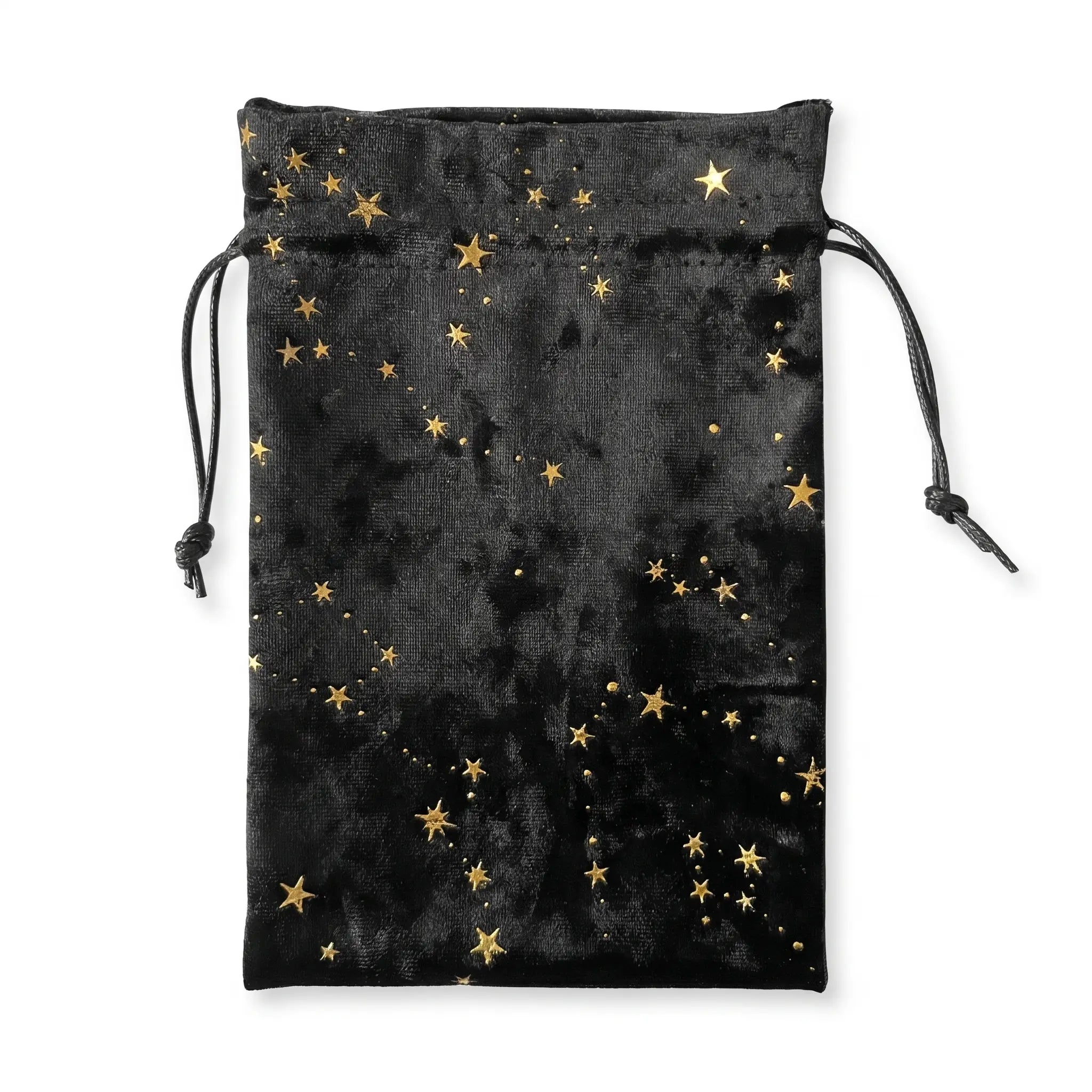 La Bourse à Tarot Étoilée — Pochette en velours rangement cartes — packshot fond blanc · AURÆN Objets Sacrés