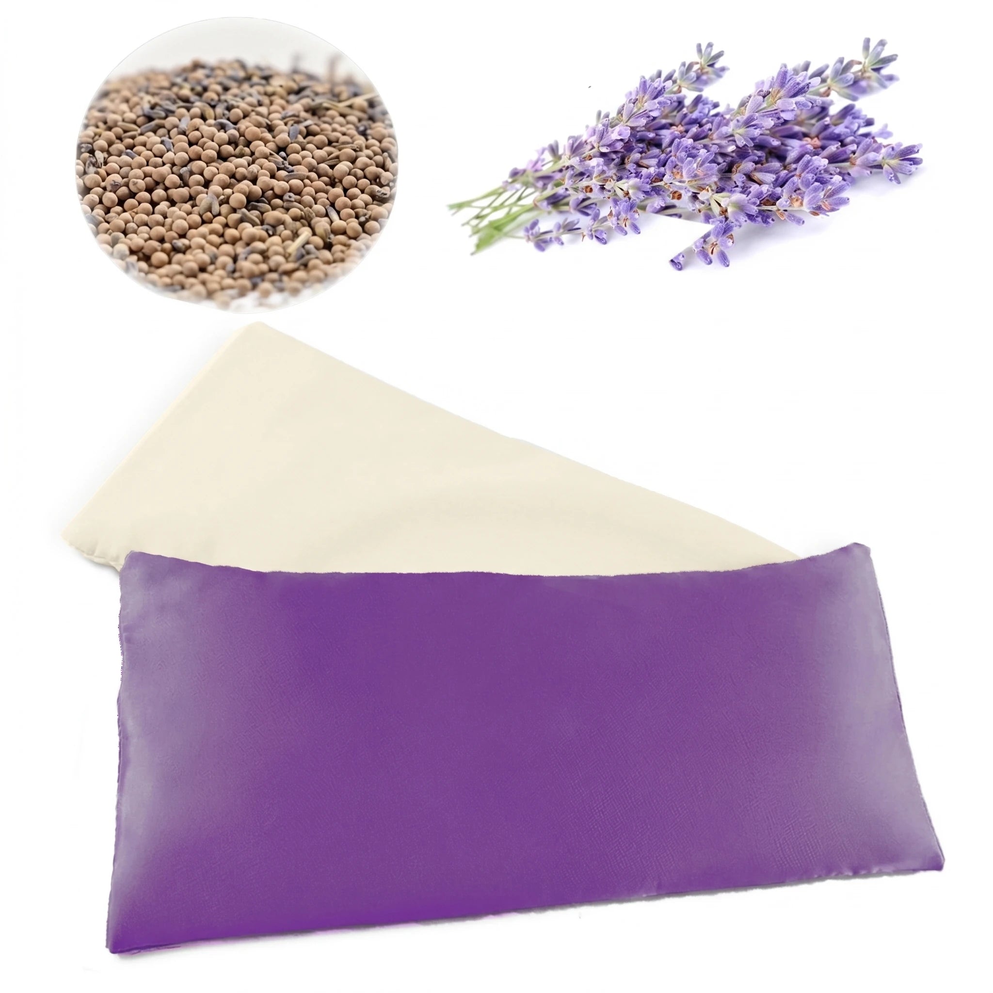 Le Masque de Lavande — Coussin pour yeux à la lavande relaxant — packshot variante fond blanc · AURÆN Rituels d'Or