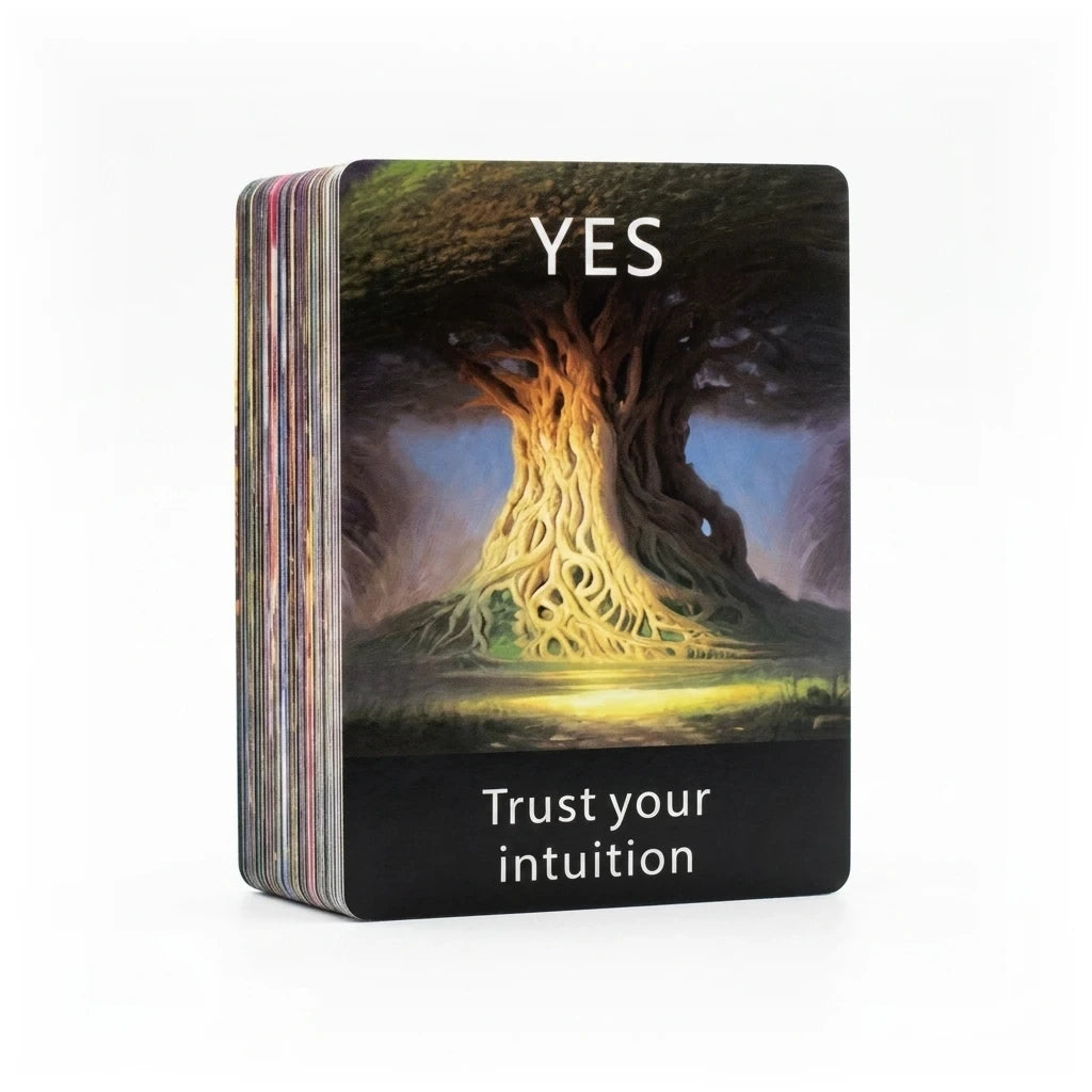 Télépathie — Oracle 56 cartes pour la clarté & méditation (anglais) — packshot fond blanc · AURÆN Objets Sacrés