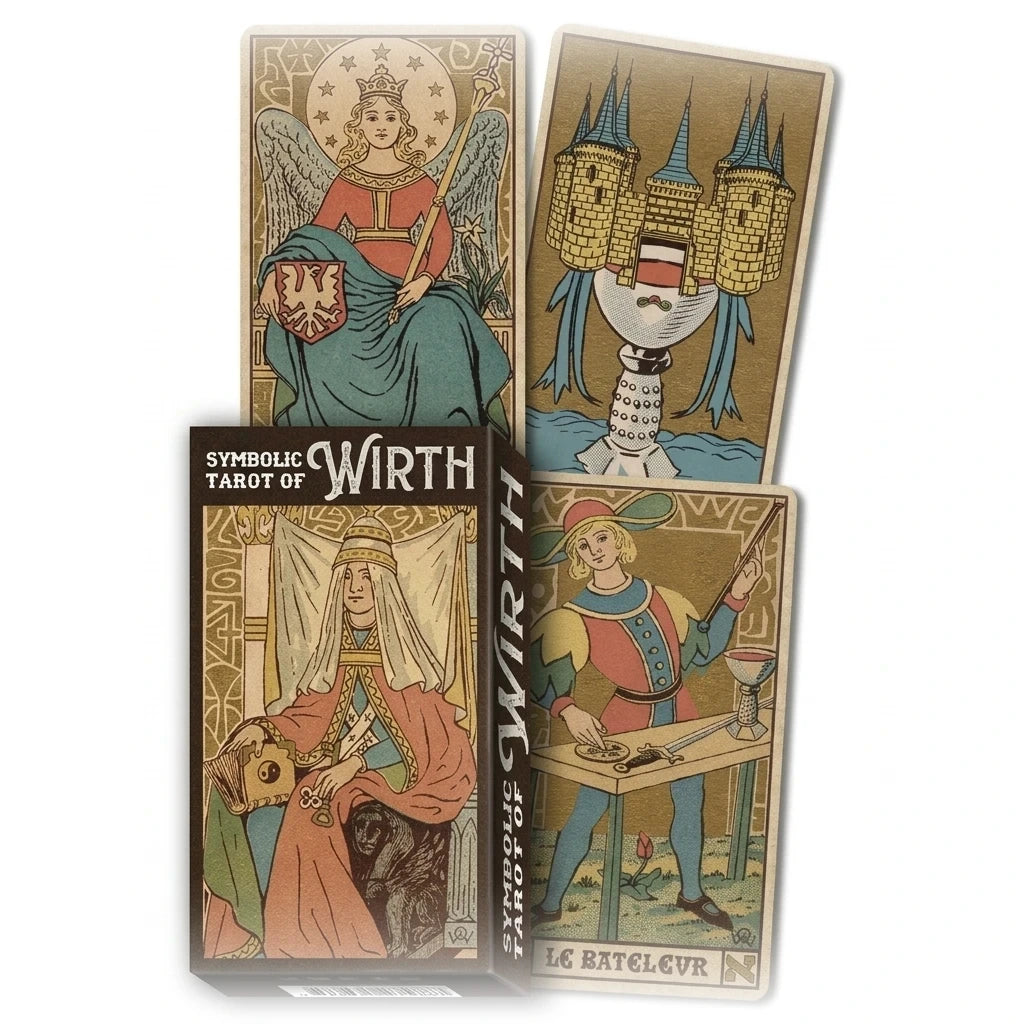 L'Oswald Wirth — Tarot Symbolique classique — packshot fond blanc · AURÆN Objets Sacrés