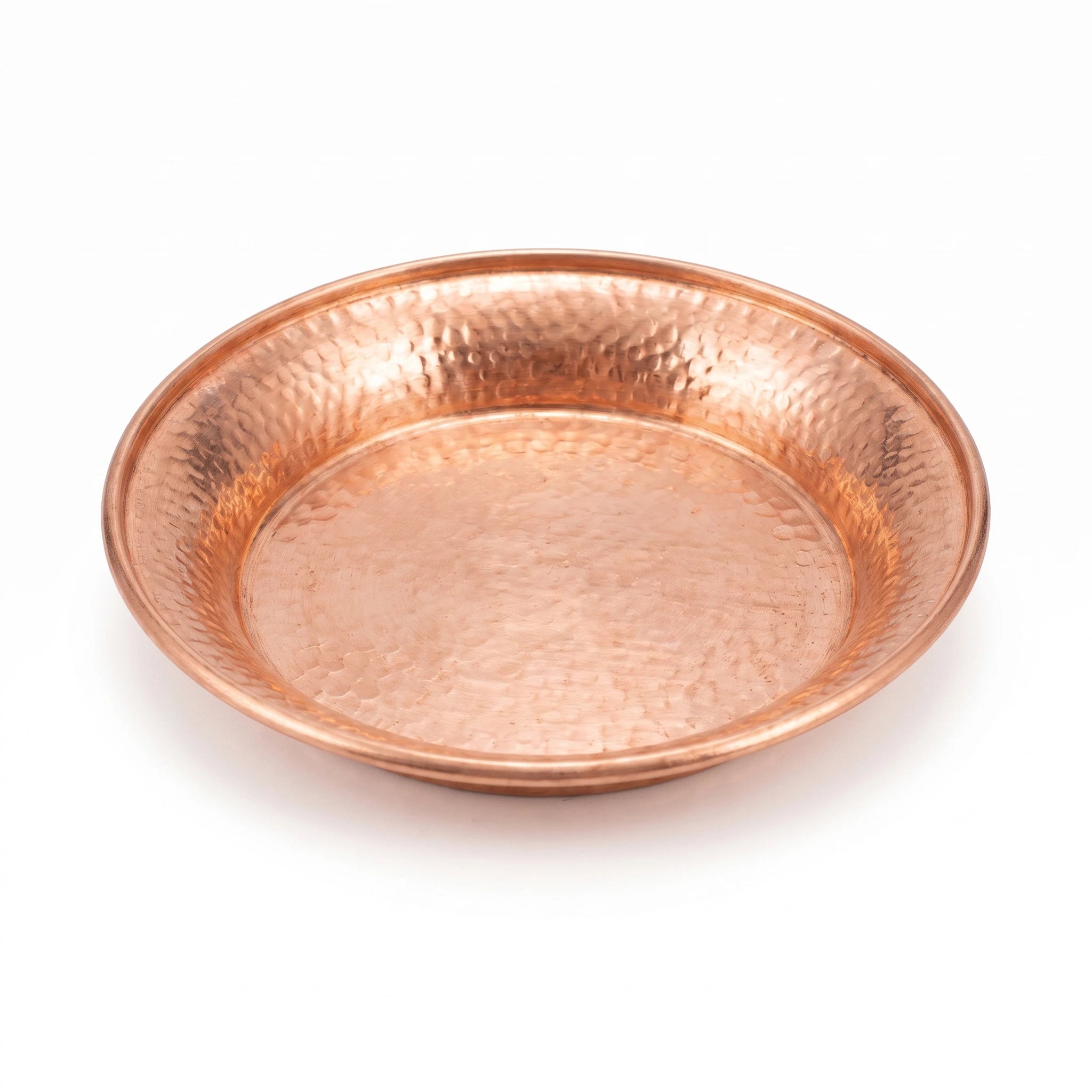 Le Plateau Tibétain — Coupe d'offrande gravée laiton bouddhiste 15 cm — packshot variante fond blanc · AURÆN Objets Sacrés