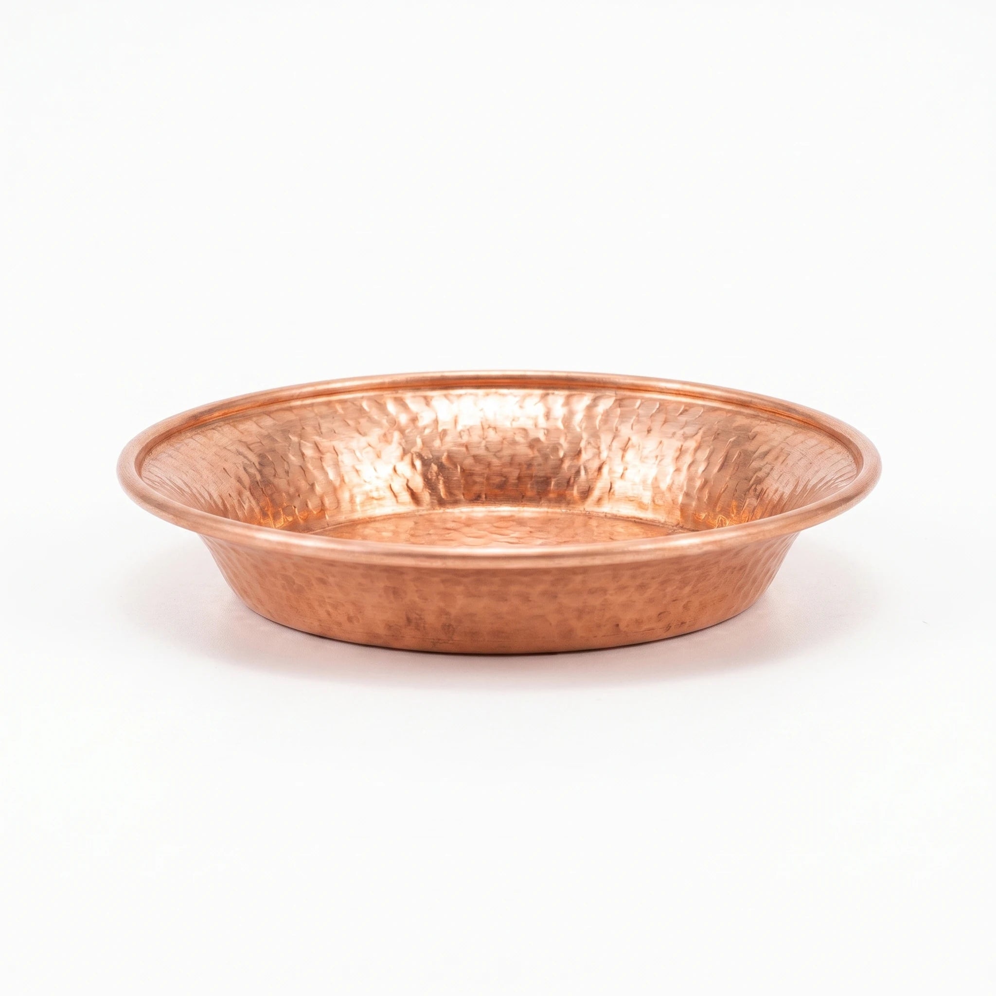 Le Plateau Tibétain — Coupe d'offrande gravée laiton bouddhiste 15 cm — packshot variante fond blanc · AURÆN Objets Sacrés