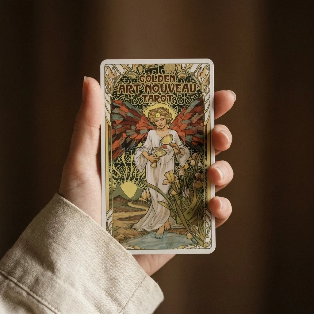 L'Art Nouveau — Tarot divinatoire Golden Art Nouveau — porté · AURÆN Objets Sacrés