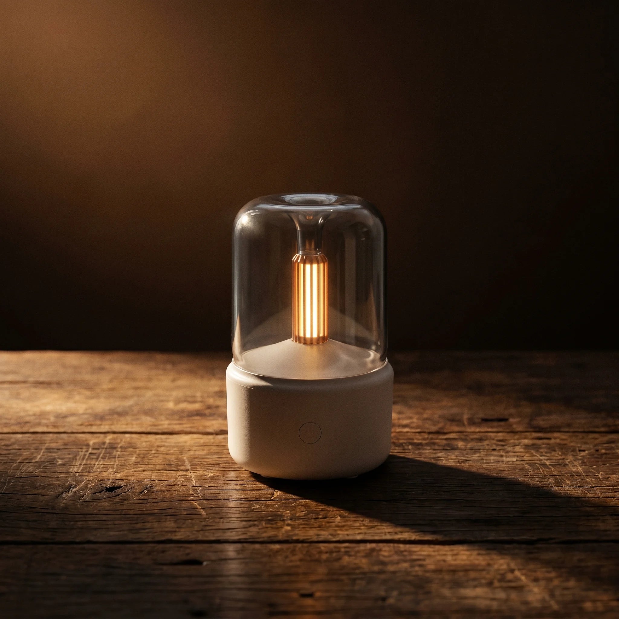 La Veilleuse — Diffuseur USB portable 120ml LED nuit — détail matière · AURÆN Rituels d'Or