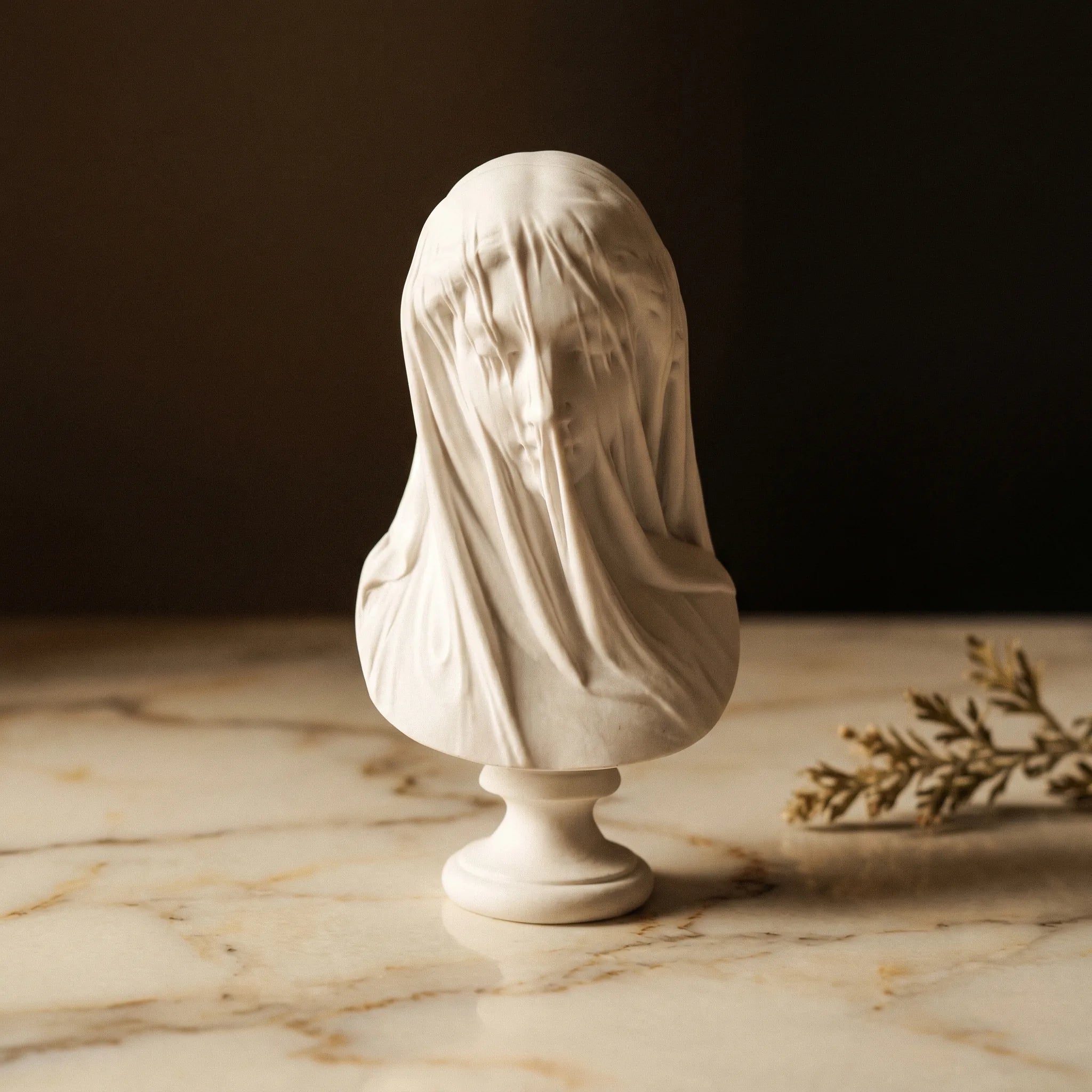 La Déesse Voilée — Buste de femme statuette mythologie classique — présence variante · AURÆN Objets Sacrés