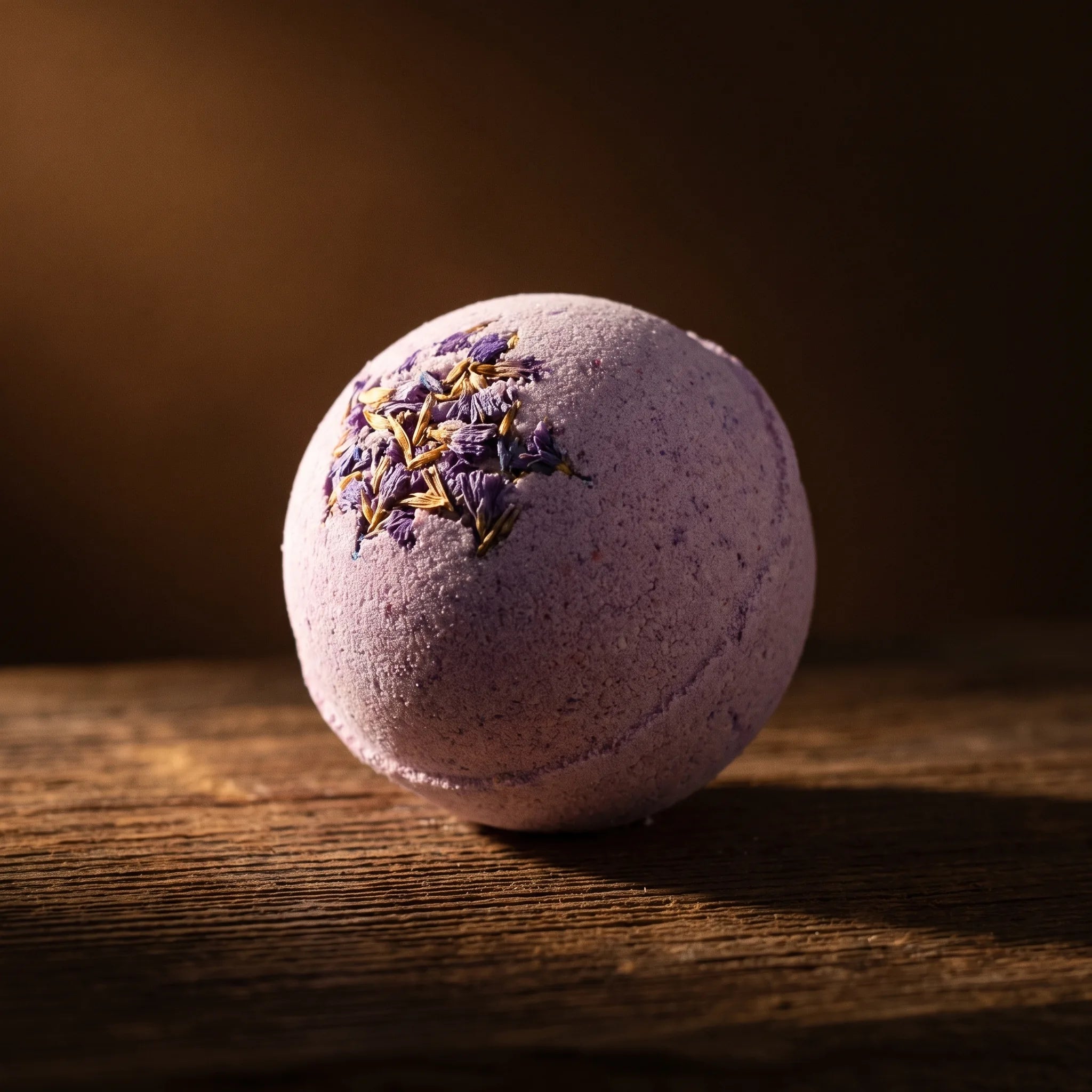Les Boules de Bain — Sels effervescents huiles essentielles 4 parfums — détail matière · AURÆN Rituels d'Or