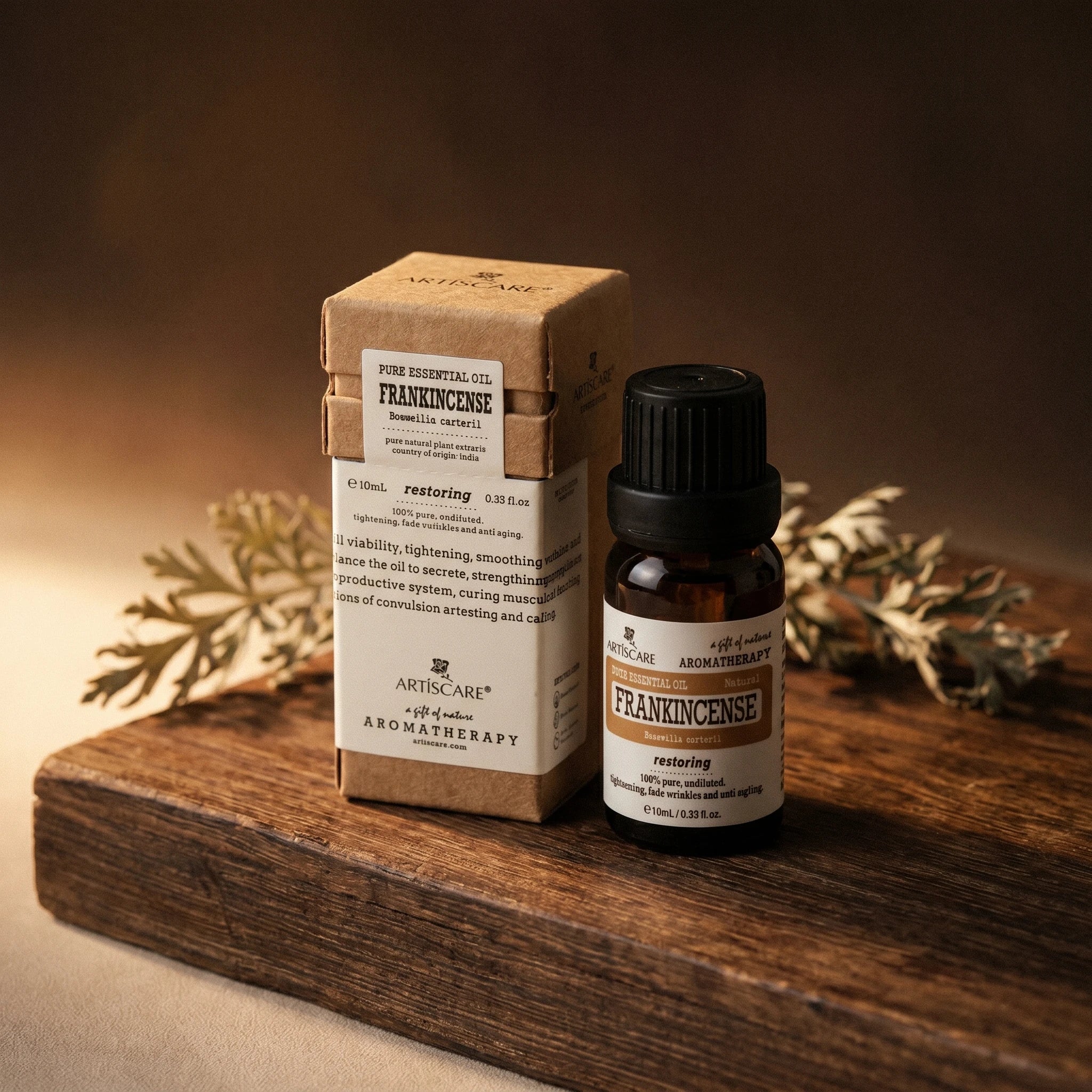 L'Élixir d'Oliban — Huile essentielle frankincense pure 10ml (beauté & rituel) — vue principale · AURÆN Rituels d'Or