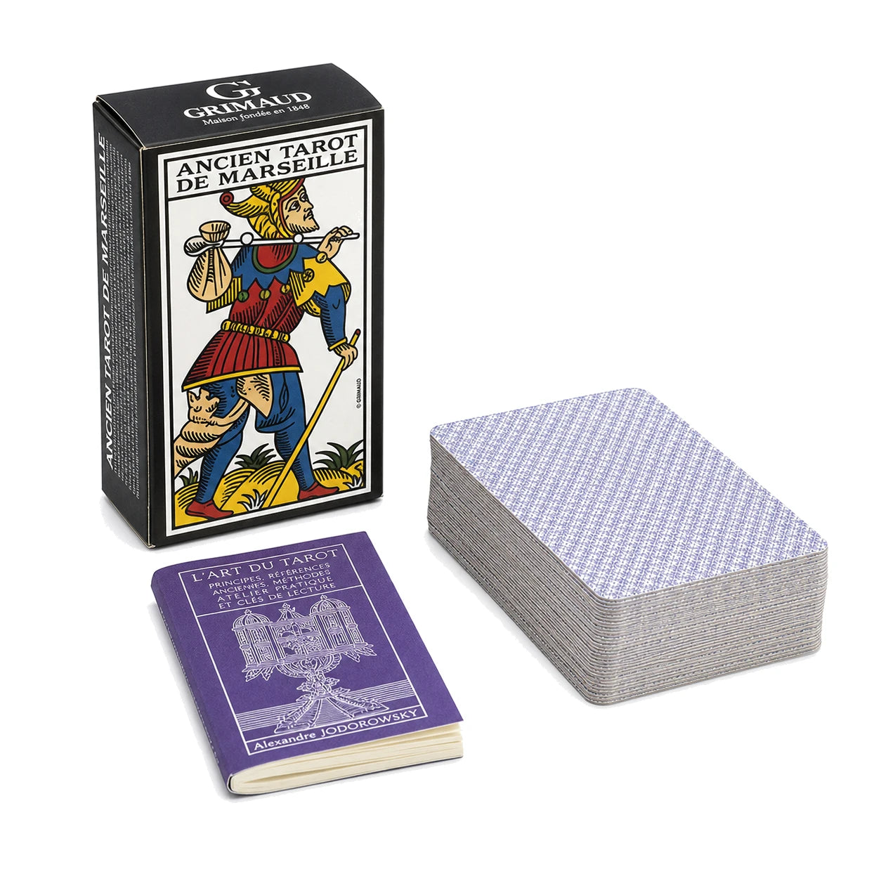 L'Augure — Tarot de Marseille traditionnel 78 cartes — packshot fond blanc · AURÆN Objets Sacrés