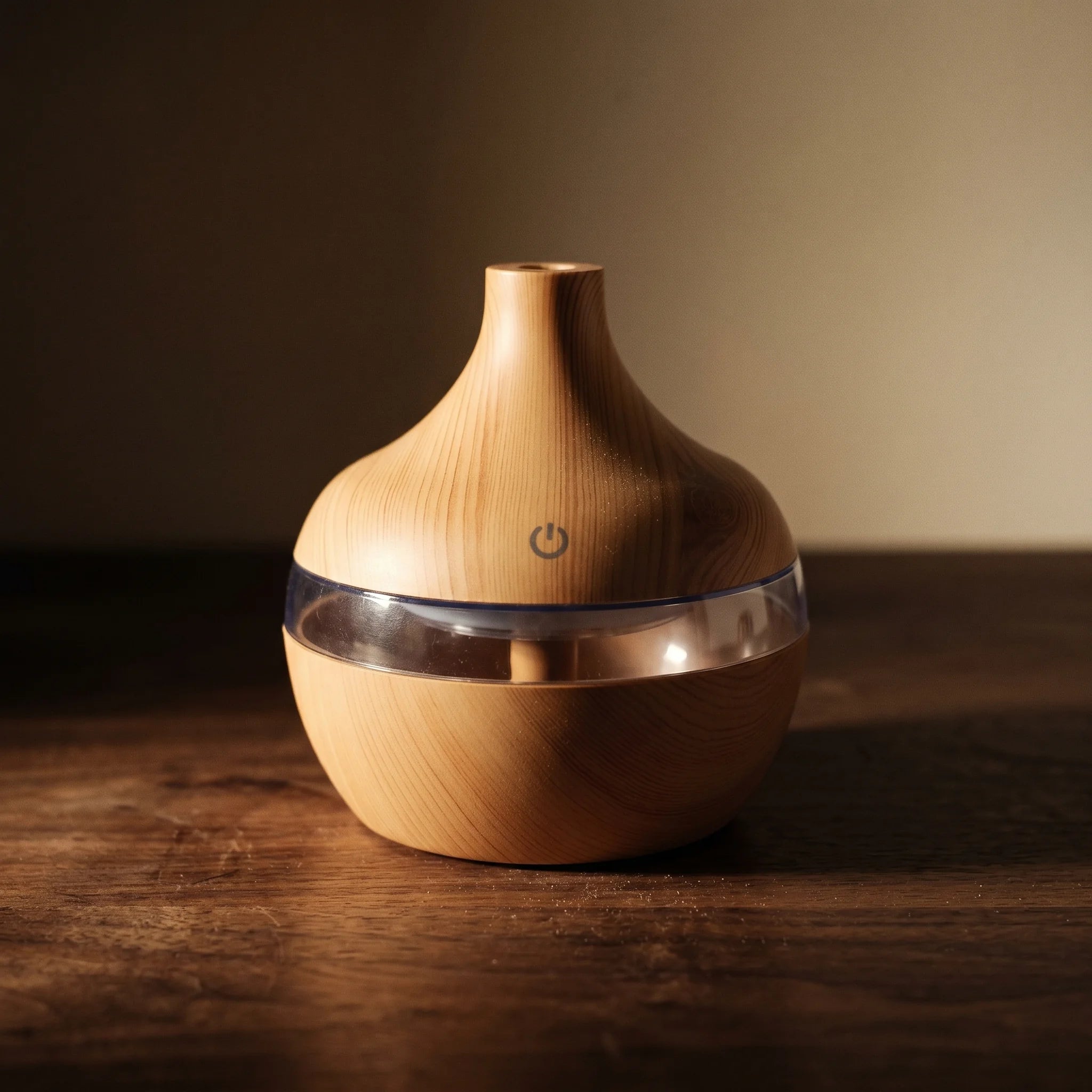 Le Souffle Bois — Diffuseur d'arômes effet bois naturel — détail matière · AURÆN Rituels d'Or