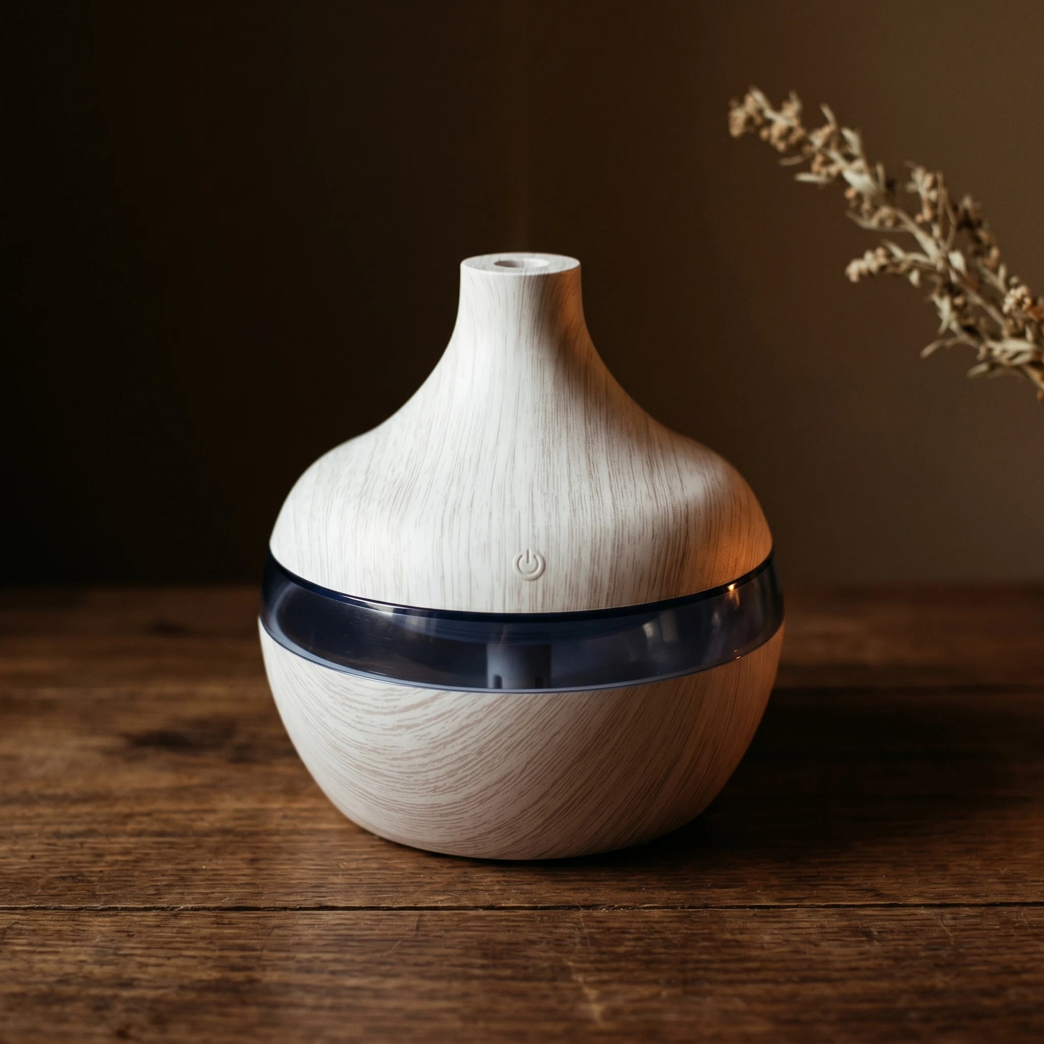 Le Souffle Bois — Diffuseur d'arômes effet bois naturel — présence variante · AURÆN Rituels d'Or