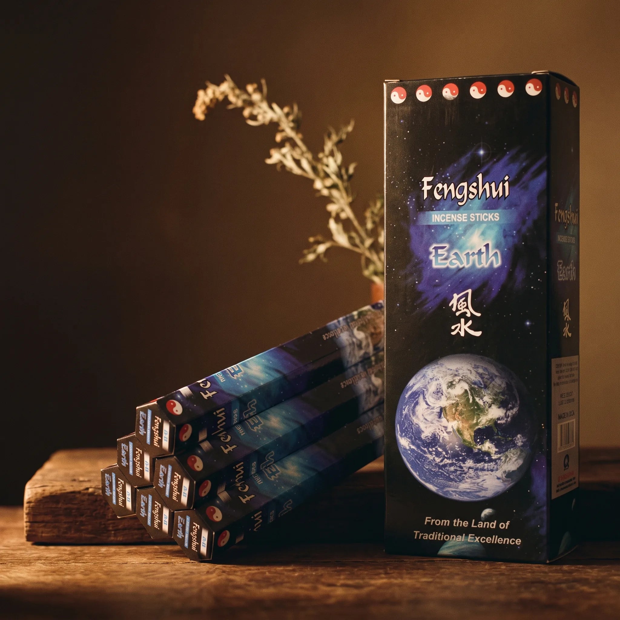 Les Cinq Éléments — Encens Feng Shui assortis — vue principale · AURÆN Rituels d'Or