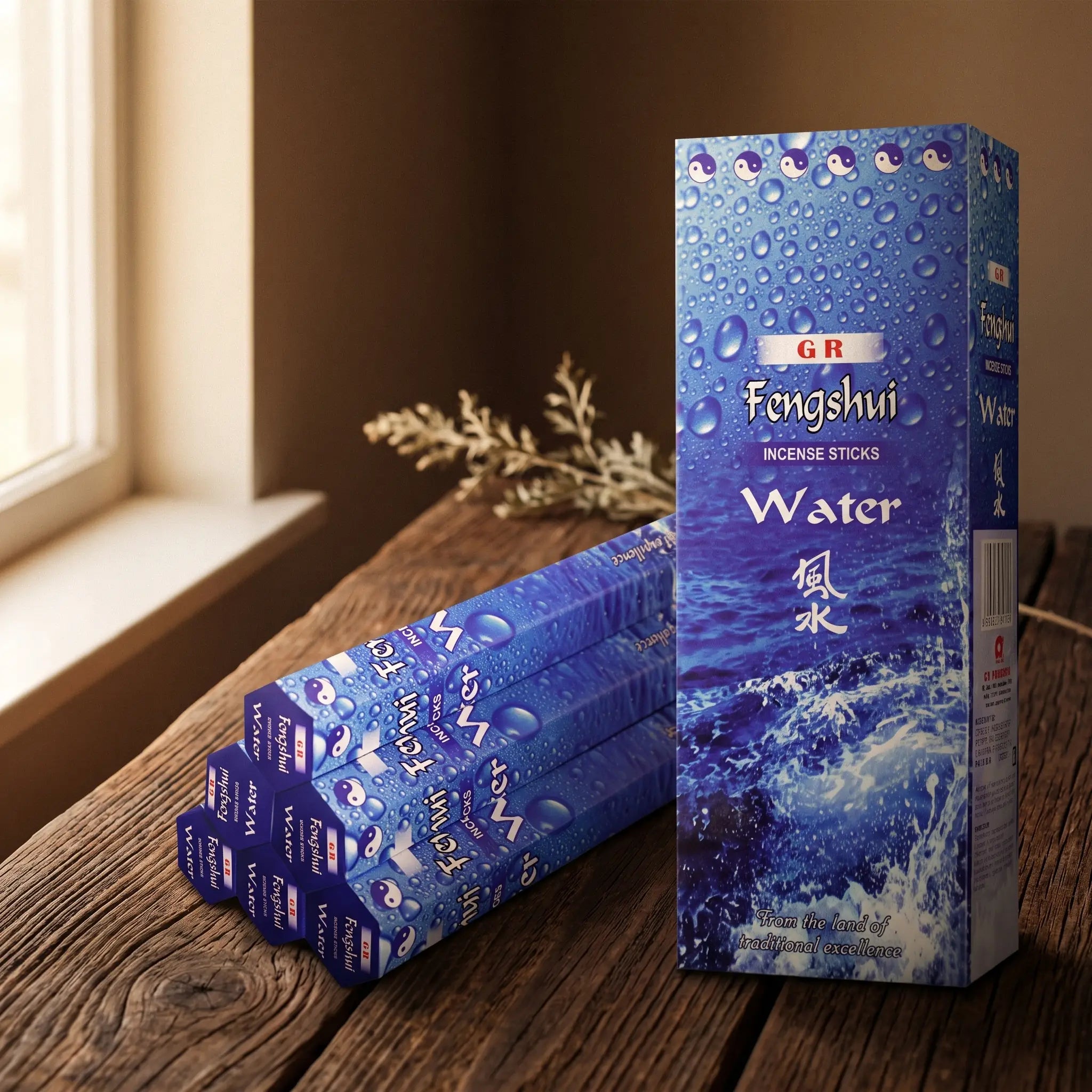Les Cinq Éléments — Encens Feng Shui assortis — présence variante · AURÆN Rituels d'Or
