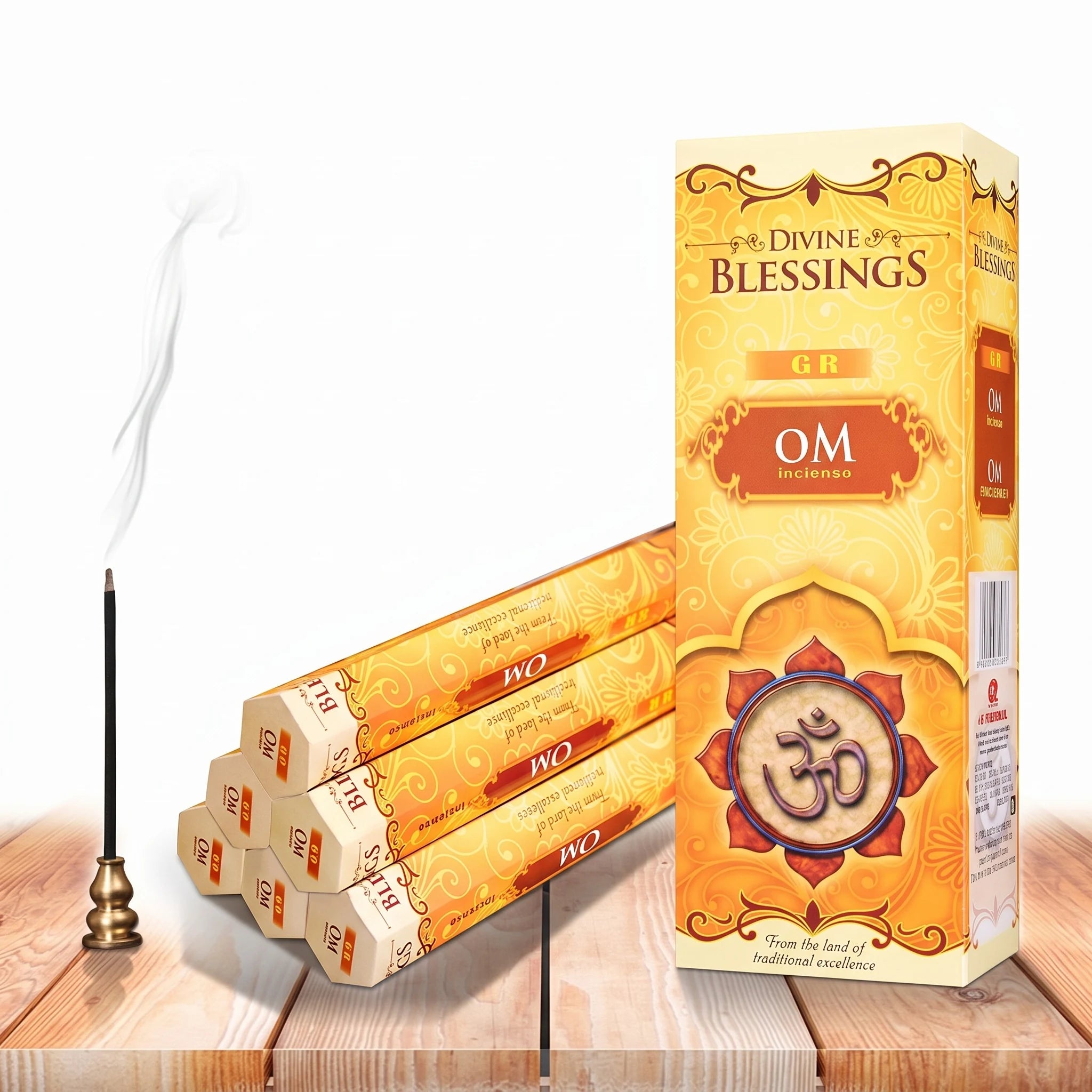 Le Voyage — Encens traditionnels indiens — packshot variante fond blanc · AURÆN Rituels d'Or