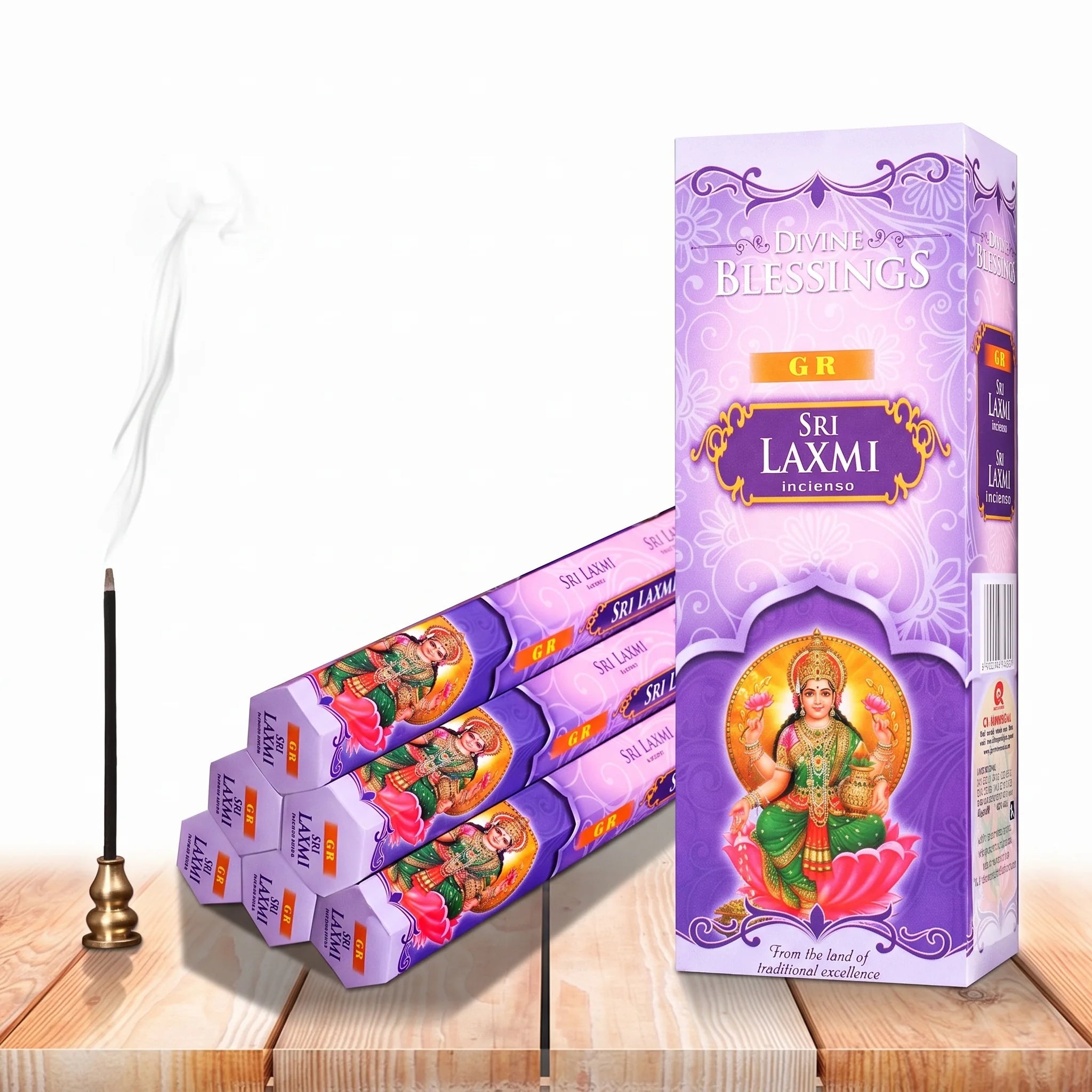 Le Voyage — Encens traditionnels indiens — packshot variante fond blanc · AURÆN Rituels d'Or