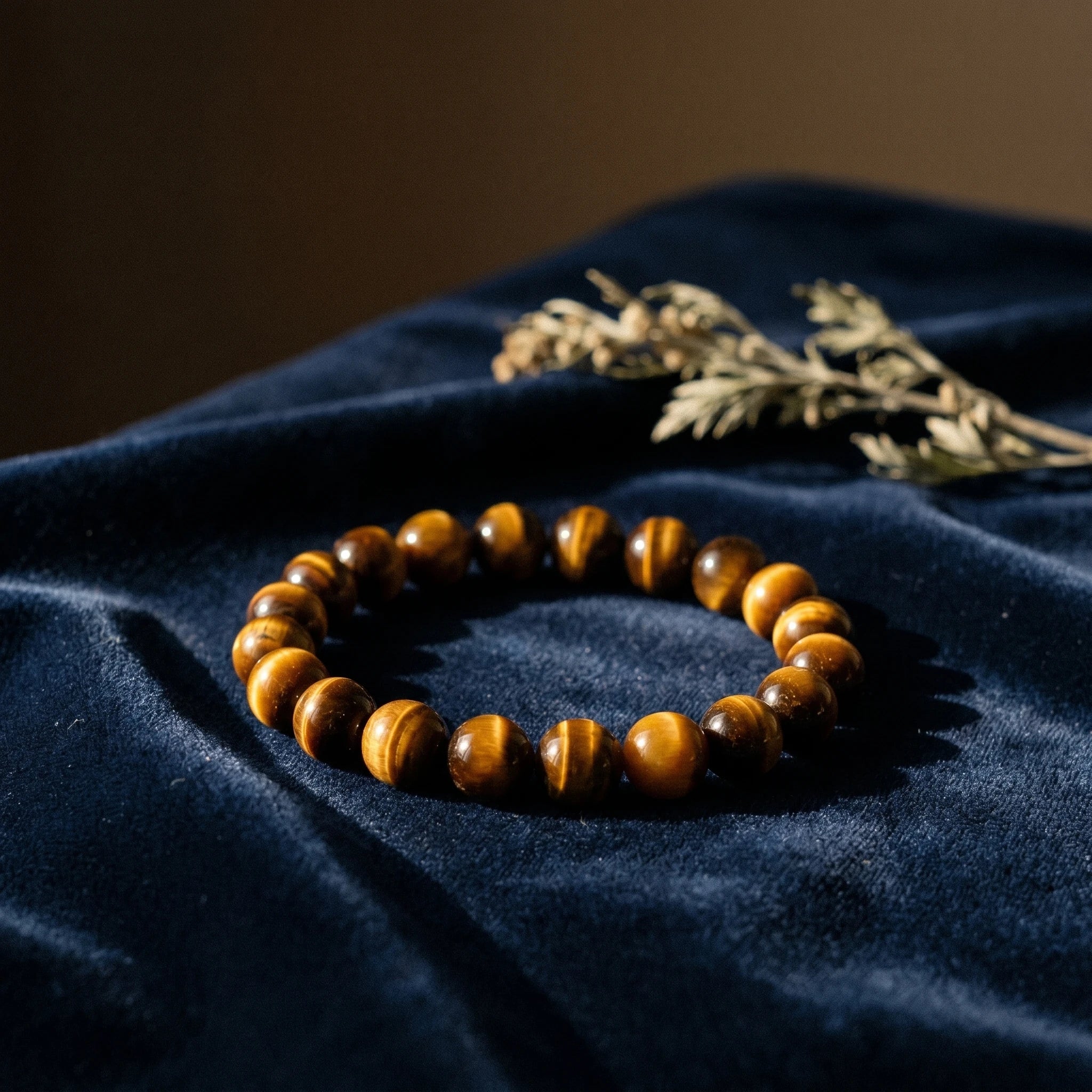 Le Cap — Bracelet d'œil de tigre 8mm — vue principale · AURÆN Pierres d'Âme