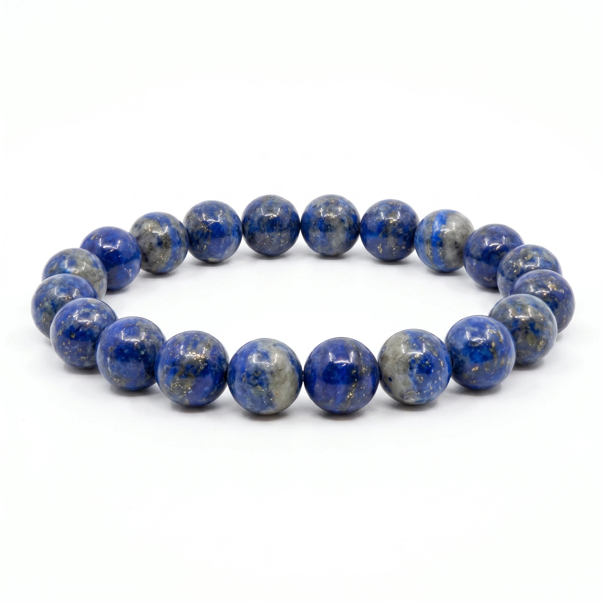 Le Verbe — Bracelet de lapis-lazuli 8mm — packshot fond blanc · AURÆN Pierres d'Âme