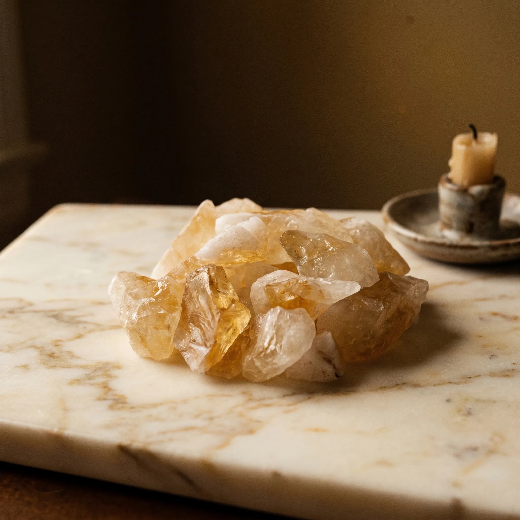 La Citrine Naturelle — Pierre solaire du jaune doré — présence variante · AURÆN Pierres d'Âme