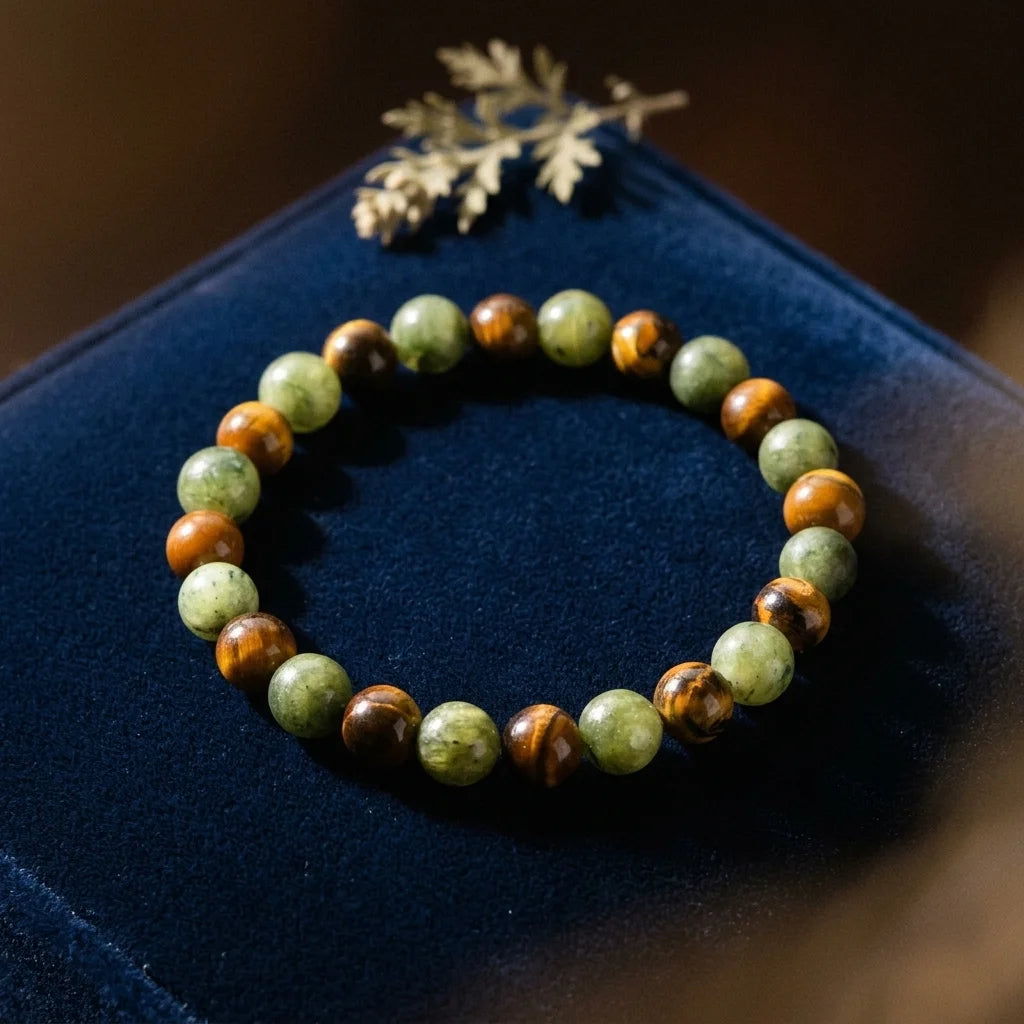 L'Abondance — Bracelet de prospérité — vue principale · AURÆN Pierres d'Âme