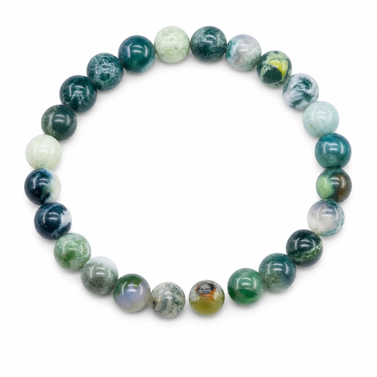 La Clairière — Bracelet de douceur retrouvée — packshot fond blanc · AURÆN Pierres d'Âme