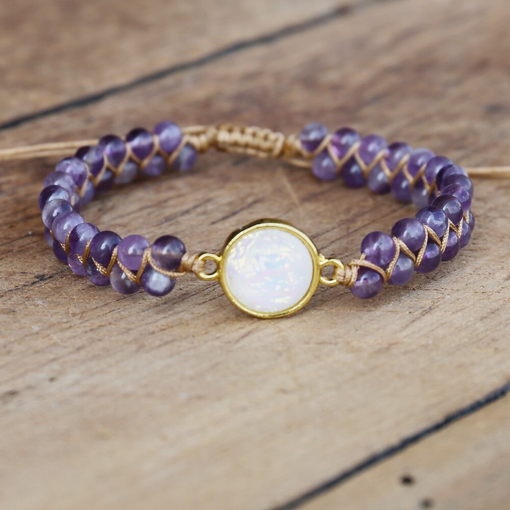 Bracelet améthyste — apaisement mental anti-stress