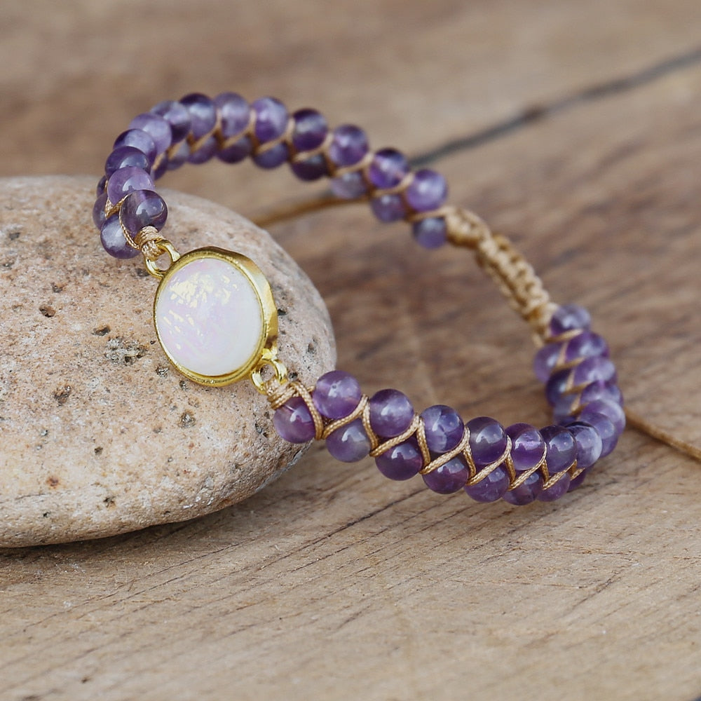 L'Améthyste — Bracelet pierre du calme | AURÆN