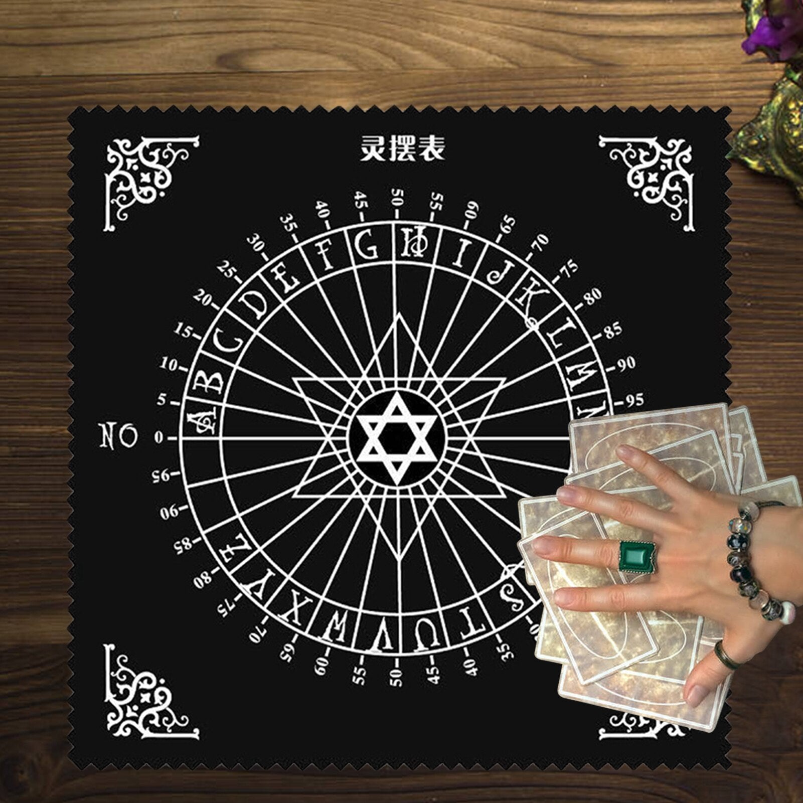 Tapis radiesthésie — oui/non lettres chiffres complet