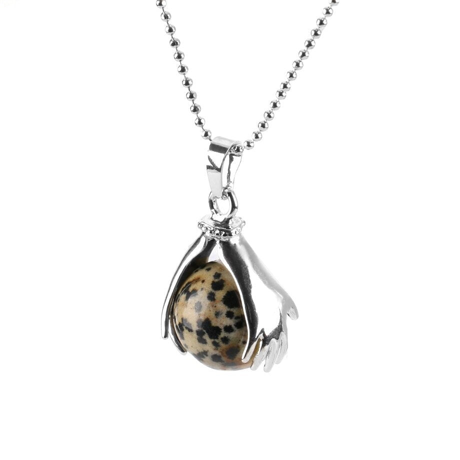 Le Dalmatien — Collier pendentif jaspe dalmatien | AURÆN