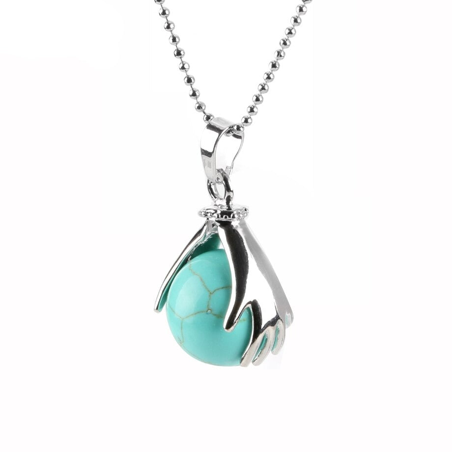 La Turquoise — Collier pendentif pierre du voyage | AURÆN