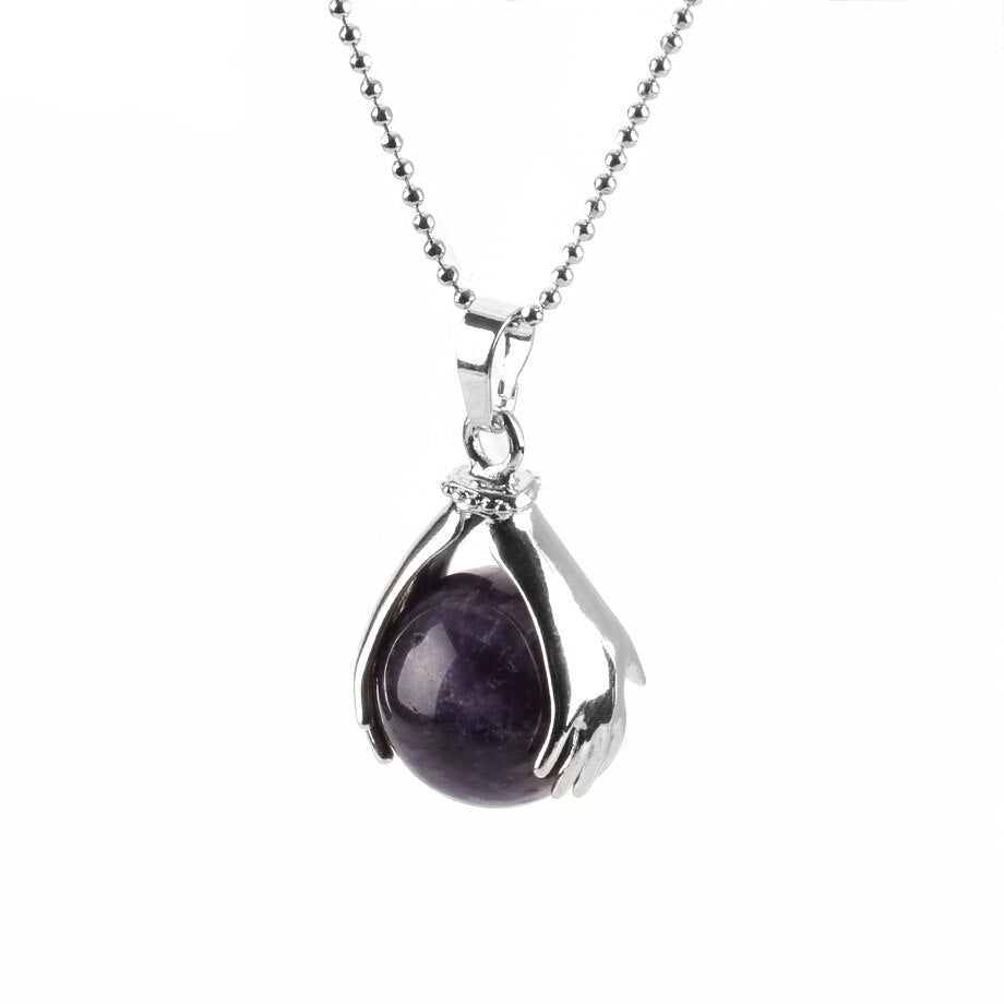 L'Améthyste Polie — Collier améthyste taillée violette | AURÆN