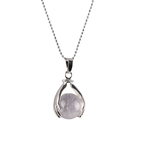 Le Cristal de Roche — Collier pendentif transparent | AURÆN