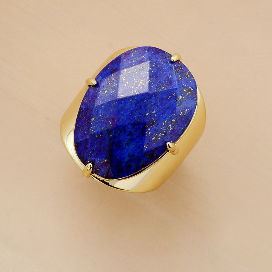 Bague lapis-lazuli — pierre sagesse et vérité