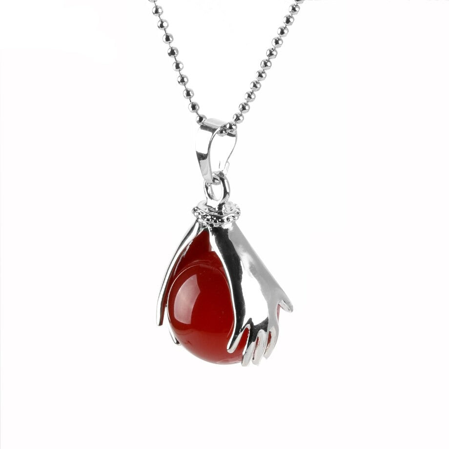 L'Agate Rouge — Collier pendentif pierre de feu | AURÆN