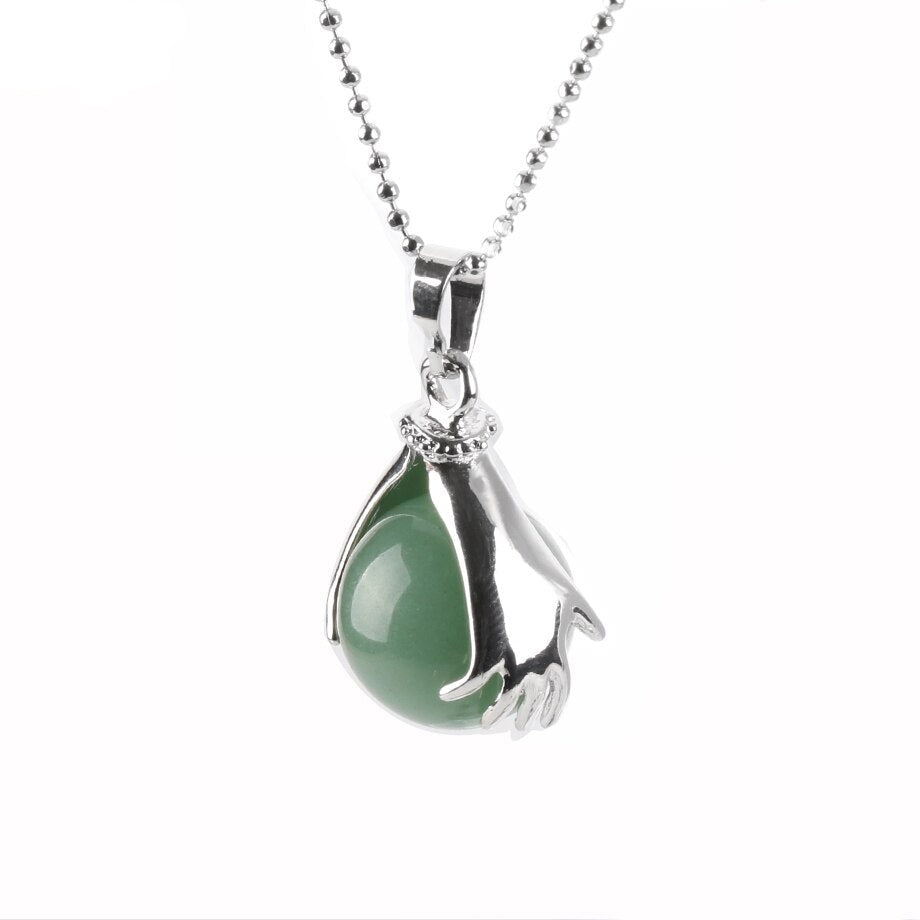 L'Aventurine — Collier pendentif pierre verte de chance | AURÆN
