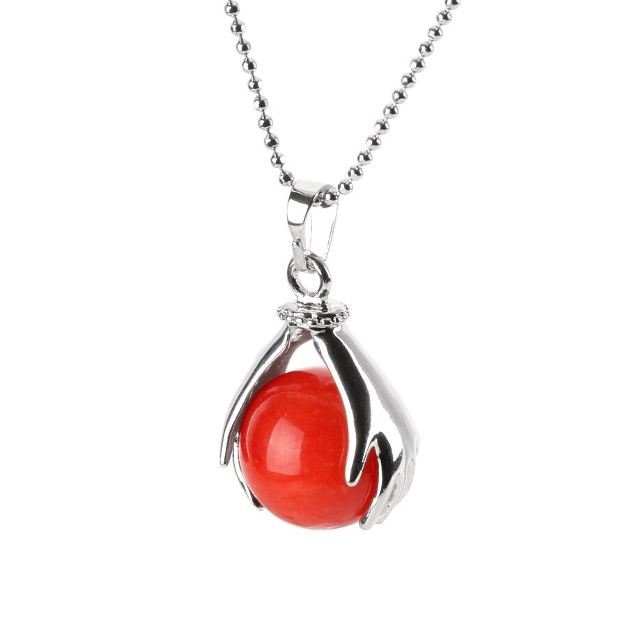 Le Jade Orange — Collier pendentif pierre solaire | AURÆN