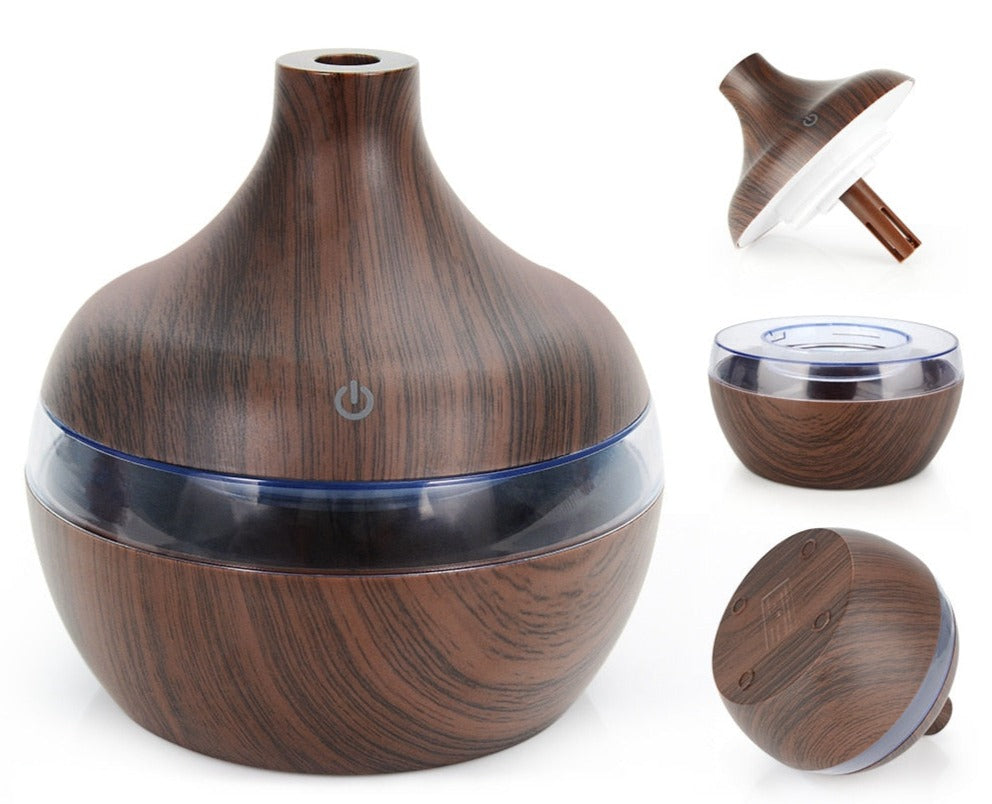 Diffuseur bois — ultrasonique aromathérapie maison