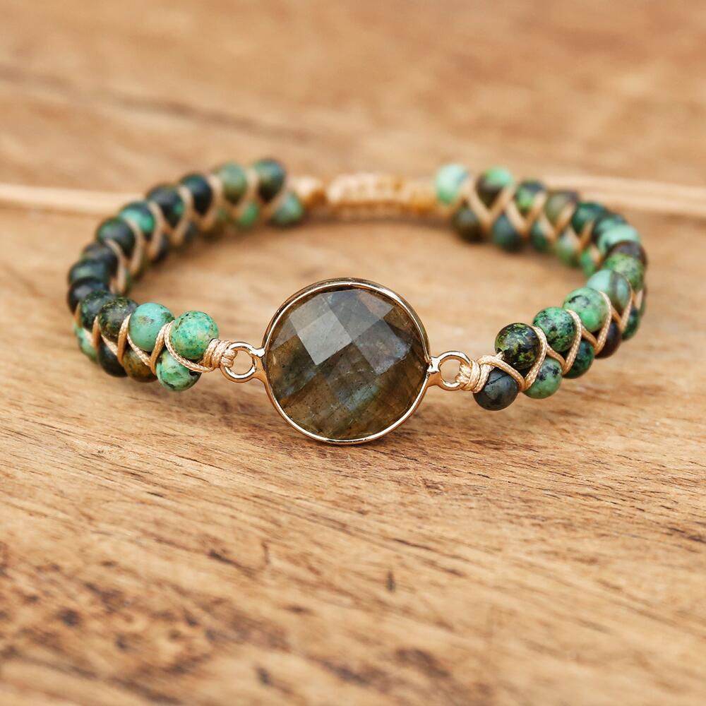 Bracelet labradorite — pierre protection des énergies
