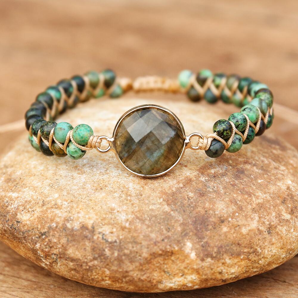 La Labradorite — Bracelet aux reflets bleutés