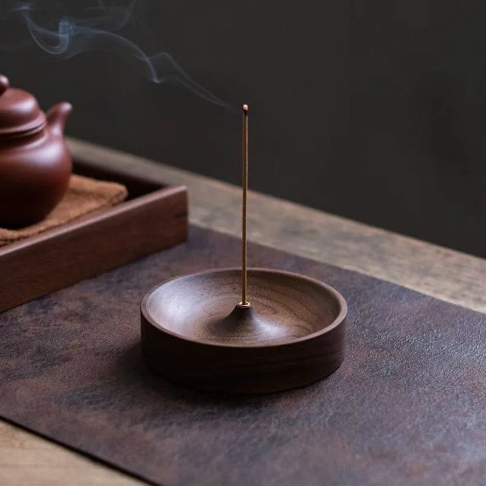 Le Bol — Brûle-encens en bois massif zen