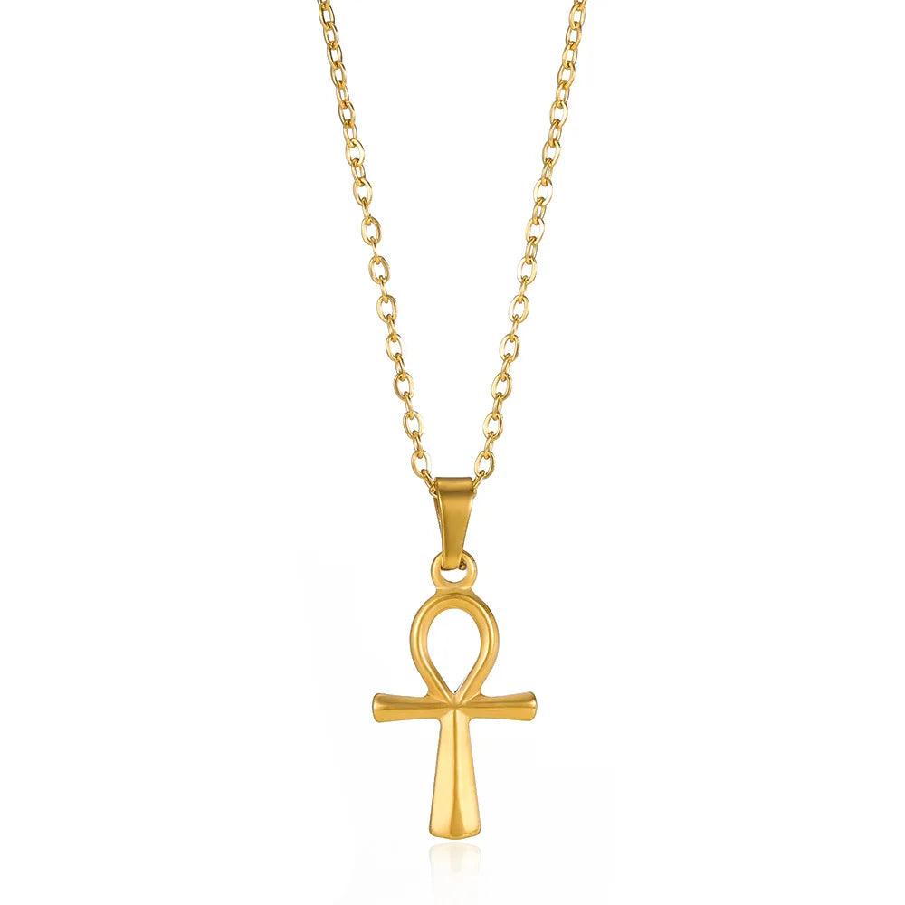 La Croix de Vie — Pendentif Ankh égyptien acier inoxydable (2 finitions)