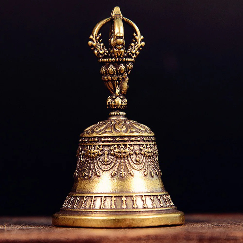 La Cloche Vajra — cloche tibétaine bouddhiste en laiton | AURÆN