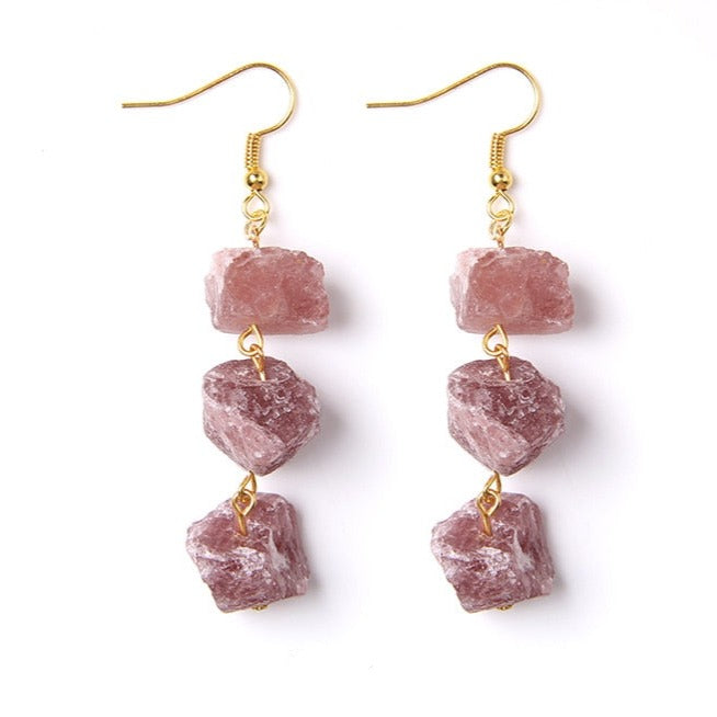Boucles 3 étages — cascade minérale bohème