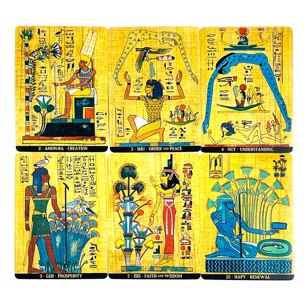Oracle des dieux égyptiens — 36 cartes divination cartomancie