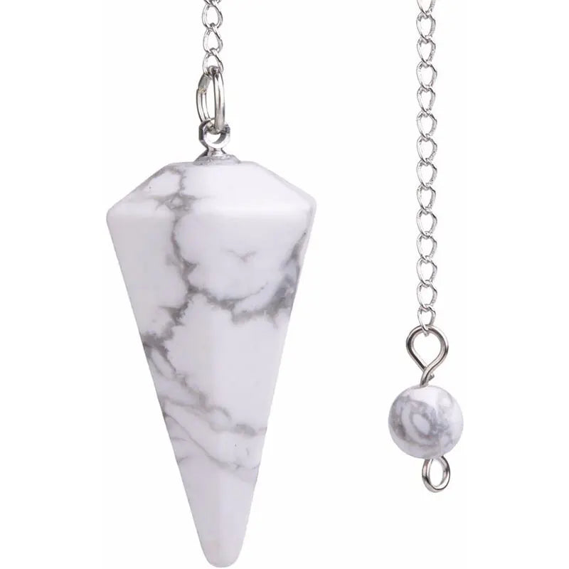 Le Pendule de Howlite — Radiesthésie pierre naturelle