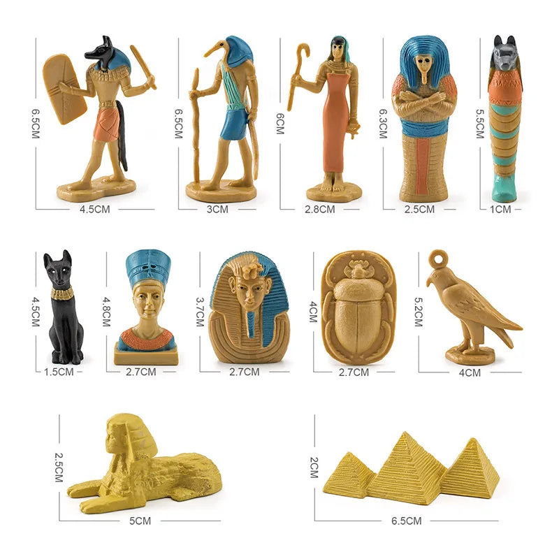 Le Coffret d'Égypte — Set 12 figurines miniatures