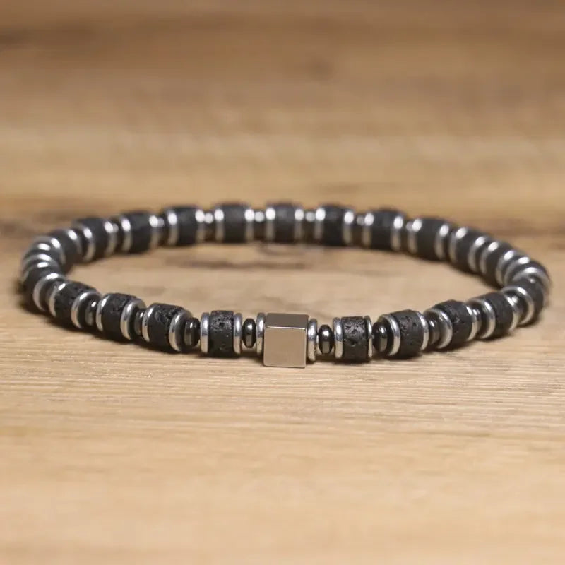 Le Réceptacle — Bracelet en lave volcanique pour huiles essentielles