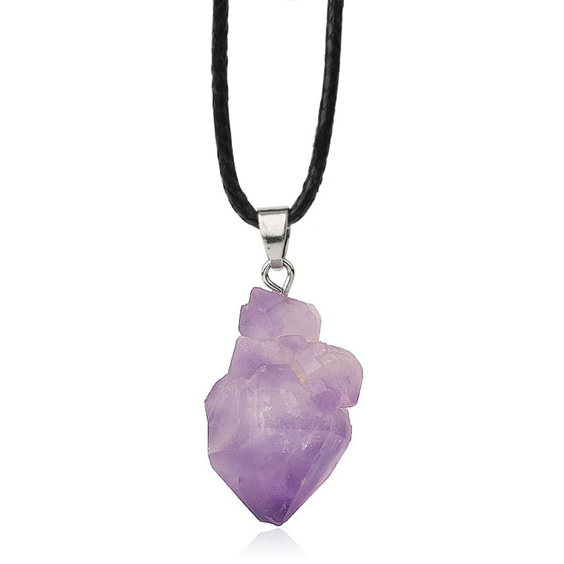 L'Améthyste Brute — Collier pendentif améthyste brute | AURÆN