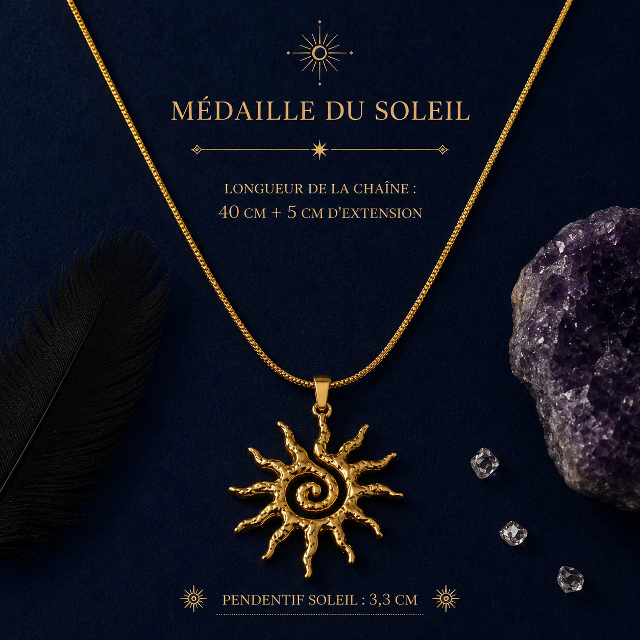 L'Aube — Médaille du Soleil en spirale