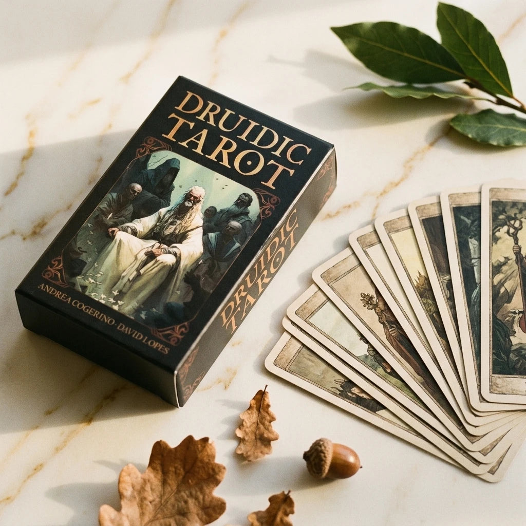L'Oracle Druidique — Tarot celtique nature 78 cartes — vue principale · AURÆN Objets Sacrés