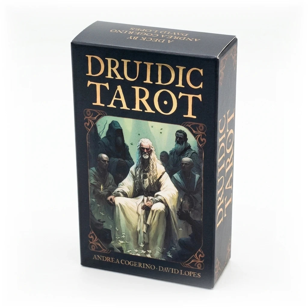L'Oracle Druidique — Tarot celtique nature 78 cartes — packshot fond blanc · AURÆN Objets Sacrés